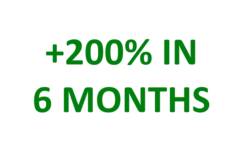 200% profit in 6 months